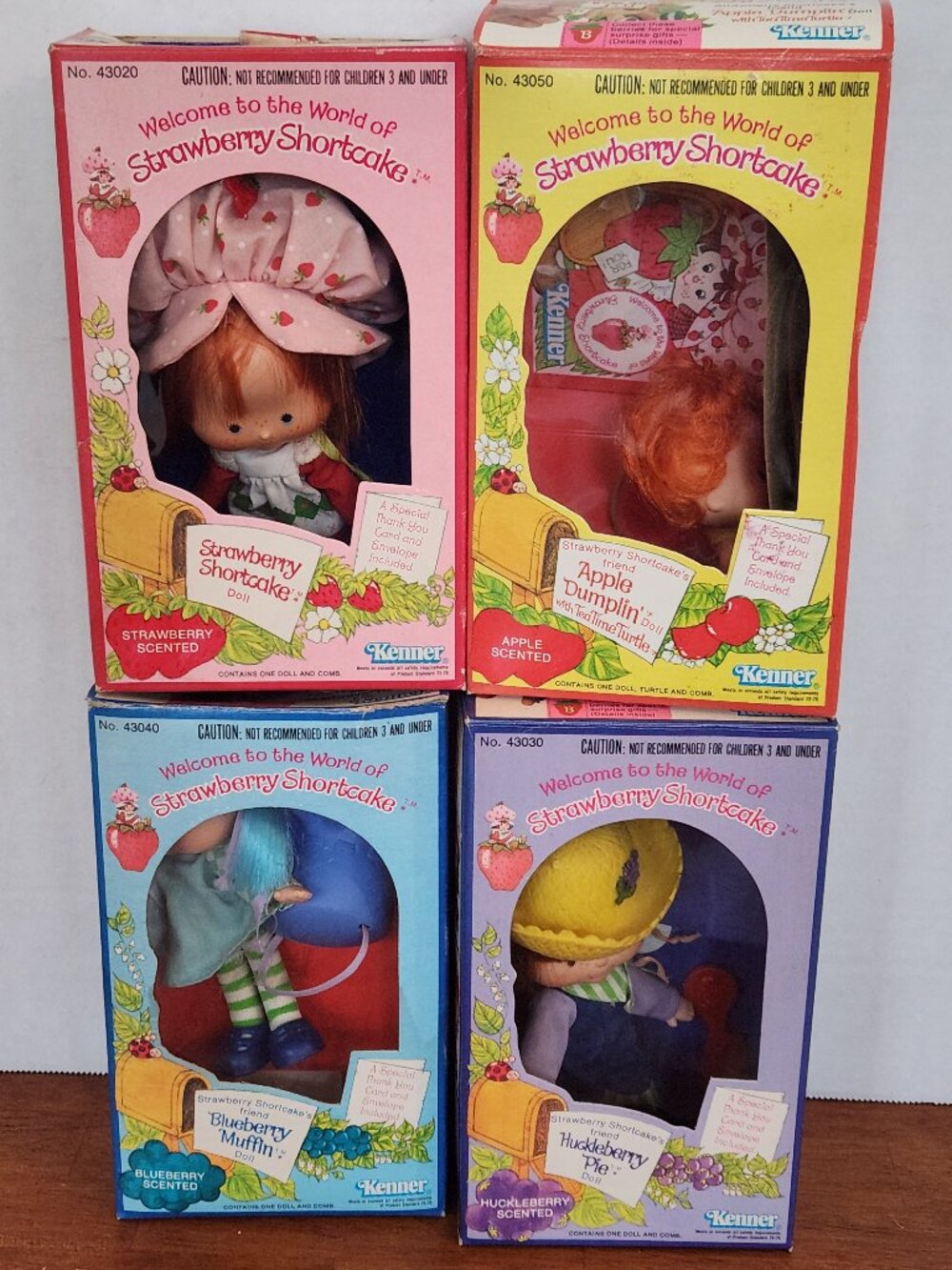 Strawberry Shortcake Kenner 1980’s Vintage LOT x4 Original Boxes Accessories T2